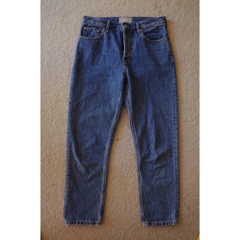 Everlane 90's Cheeky Straight Medium Blue Jeans